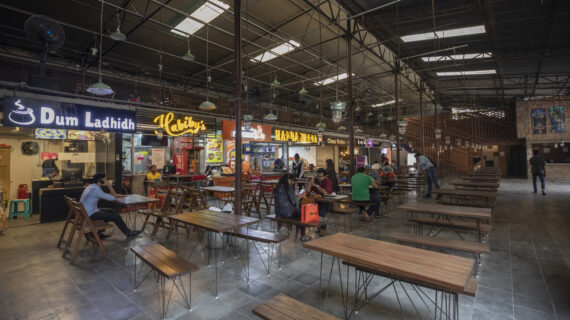 The unpolished architectural beauty of Garage Food Court
